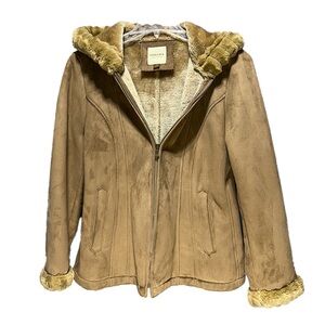Sonoma Women's Jacket with Faux Fur Lining and Trim